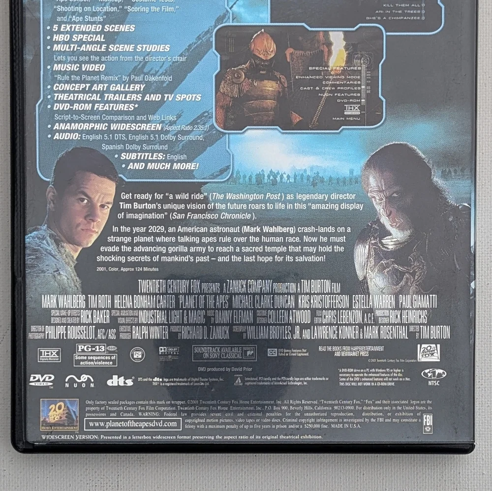 Planet of the Apes (2001) 2-Disc Special Edition DVD
